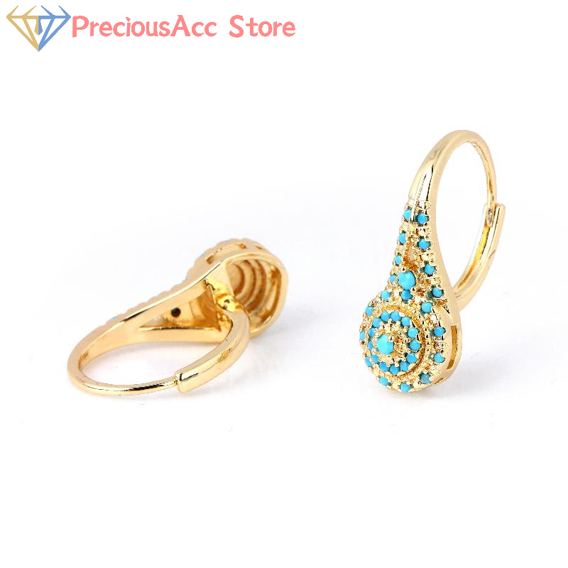 Women Formal Wear Ethnic - أقراط فيروزية بأسلوب عرقي، مجوهرات للنساء،