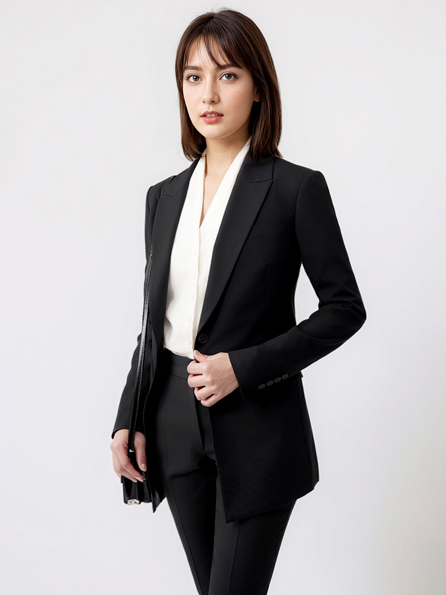 Women Formal Wear With Black Blazer - النساء الدعاوى مجموعة السترة بانت مكتب