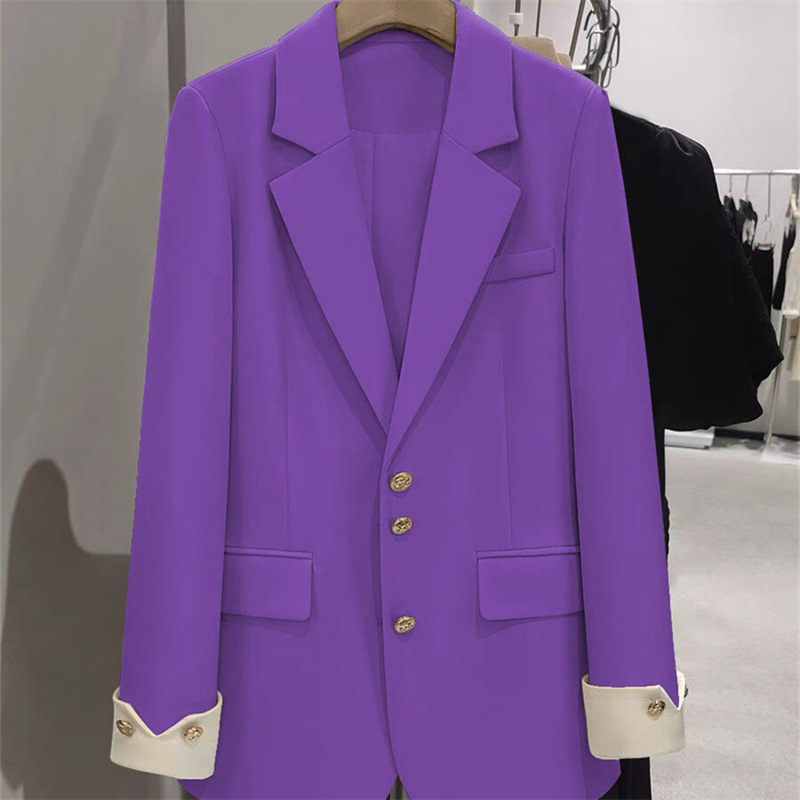 Formal Winter Wear Women Jacket - أزياء السيدات السترة كتلة اللون طويلة