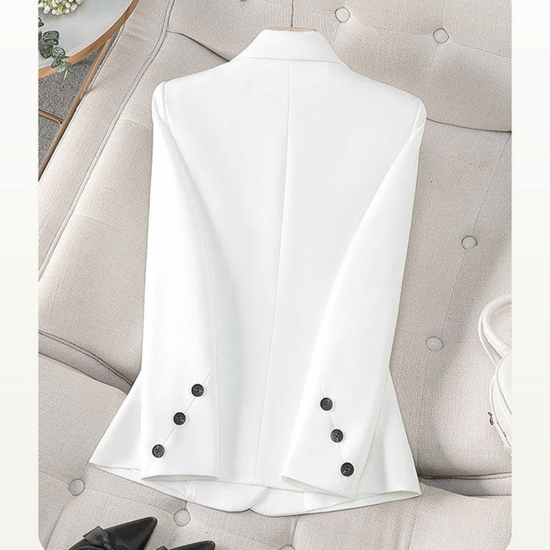 Women Formal Wear With Black Blazer - 2025 جديد ربيع الخريف أبيض أسود