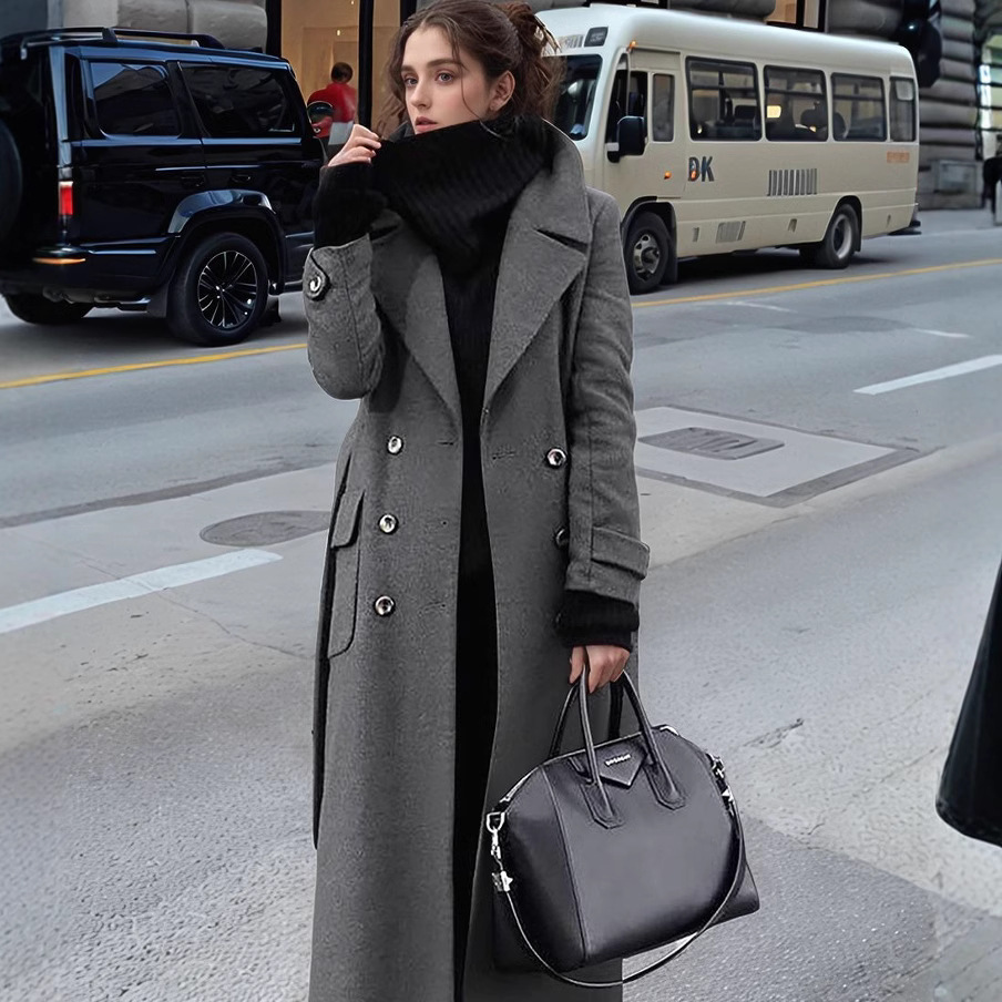 Trench Coat Formal - الخريف والشتاء مزاجه ركاب دعوى طوق