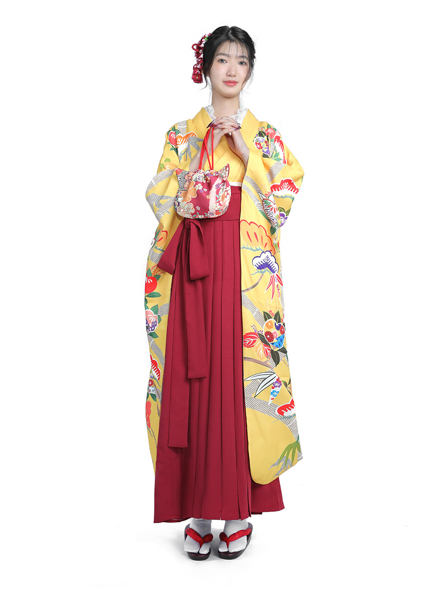 Japanese Women Formal Wear - طقم كيمونو ياباني نسائي بأسلوب وابي-سابي،