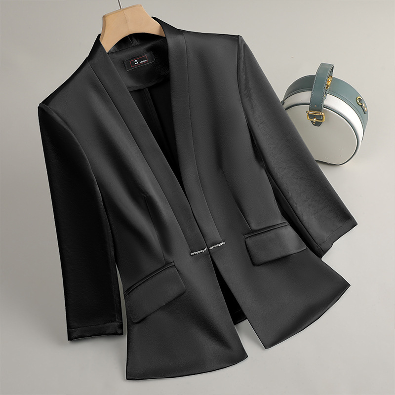 Women Formal Wear With Black Blazer - المهنية المرأة أسود أبيض أزرق السترة