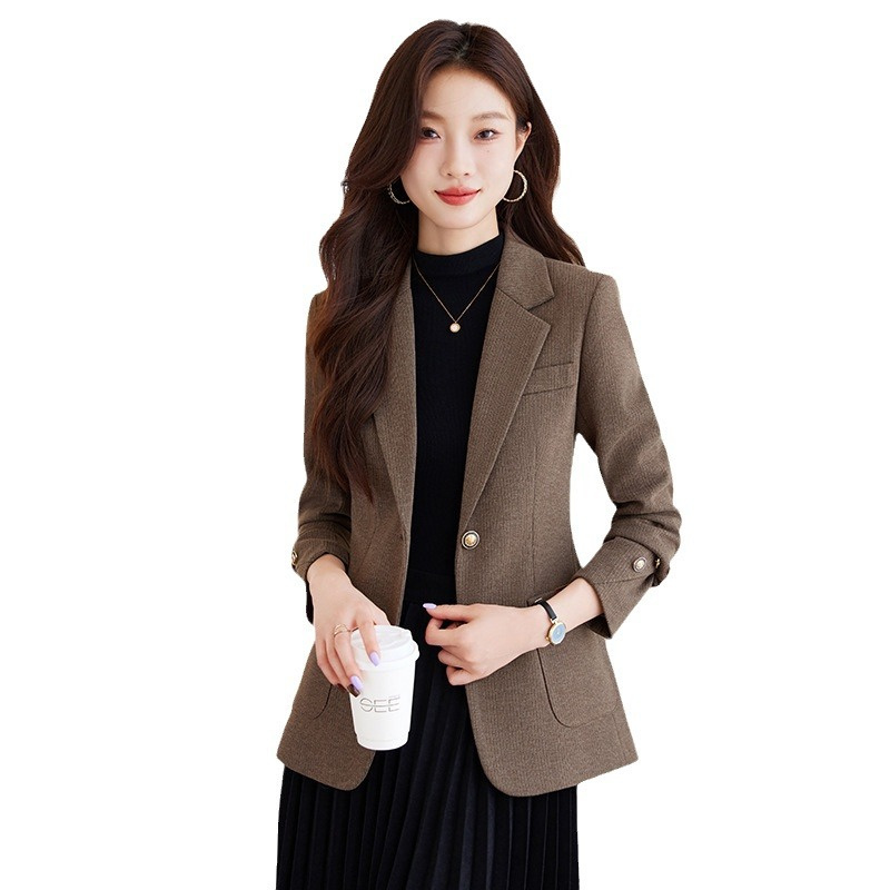سترة رسمية نسائية رمادية اللون - مراجعة Formal Winter Wear Women Jacket وسعره