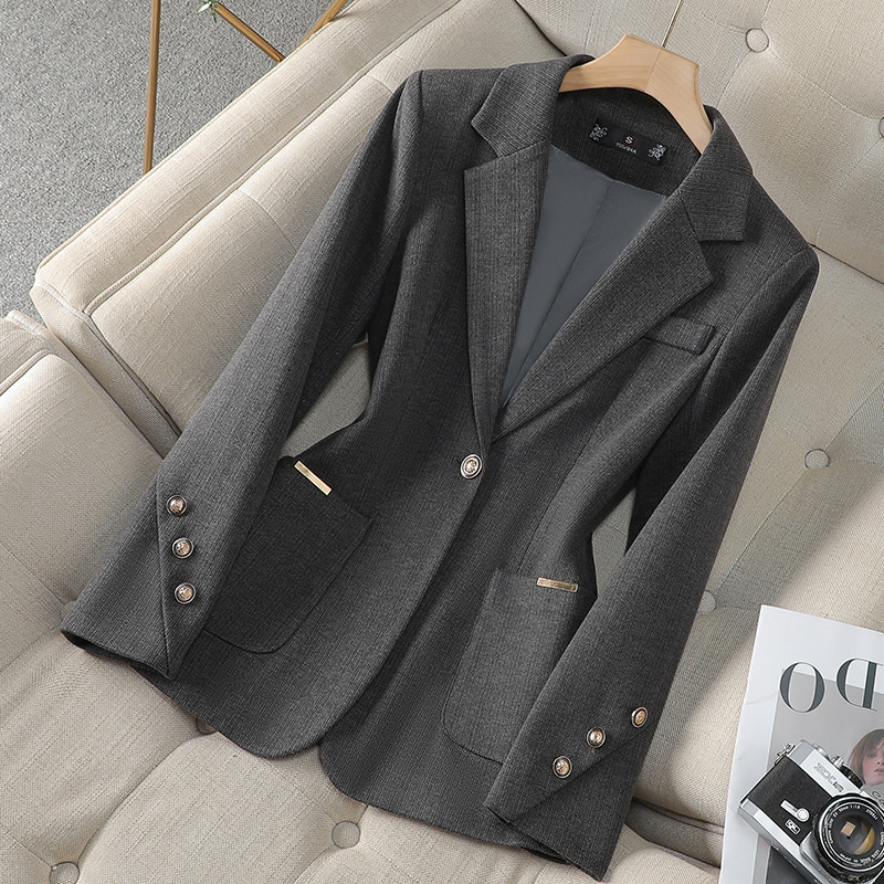 سترة رسمية نسائية رمادية اللون - مراجعة Formal Winter Wear Women Jacket وسعره