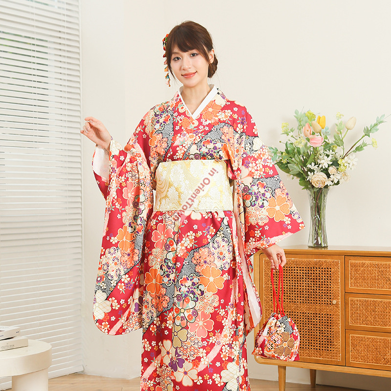 كيمونو ياباني نسائي نسخة محسنة - مراجعة Japanese Women Formal Wear وسعره