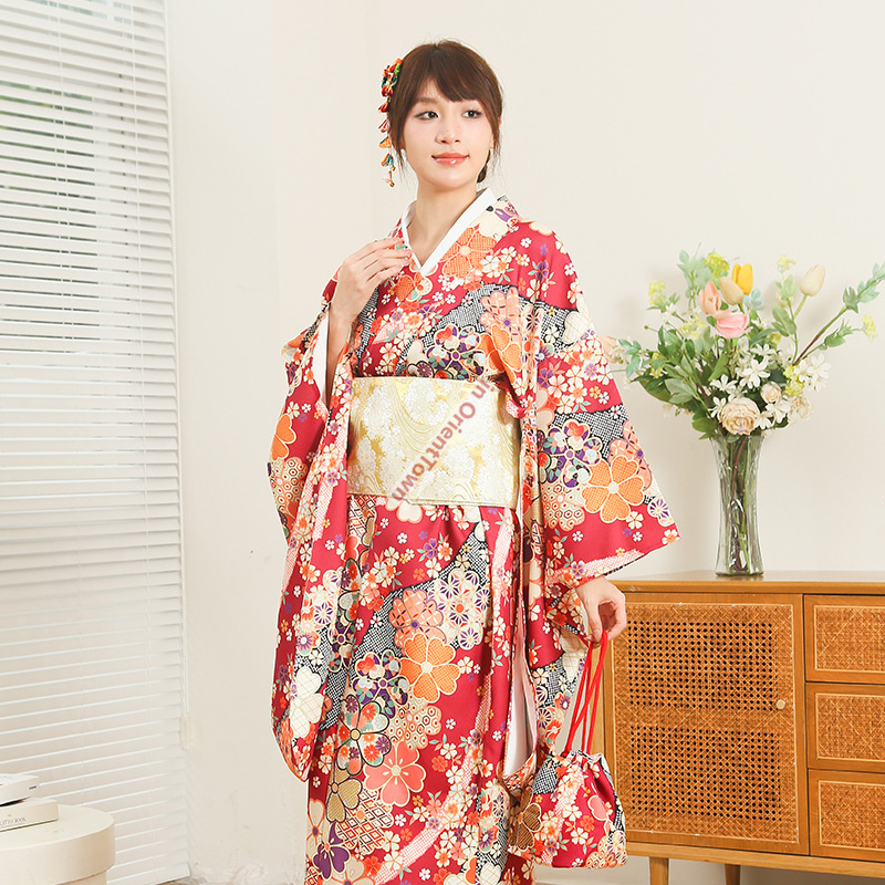 كيمونو ياباني نسائي نسخة محسنة - مراجعة Japanese Women Formal Wear وسعره