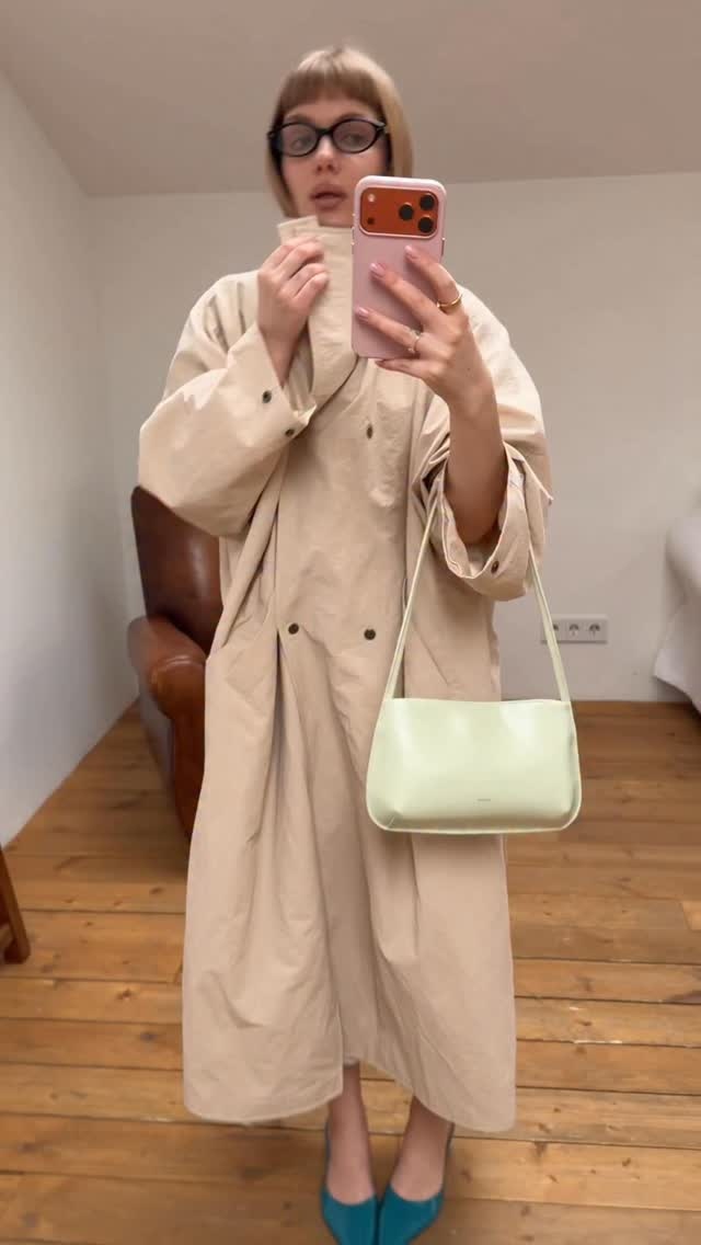 معطف ترنش نسائي طويل كبير الحج - مراجعة Trench Coat Formal وسعره