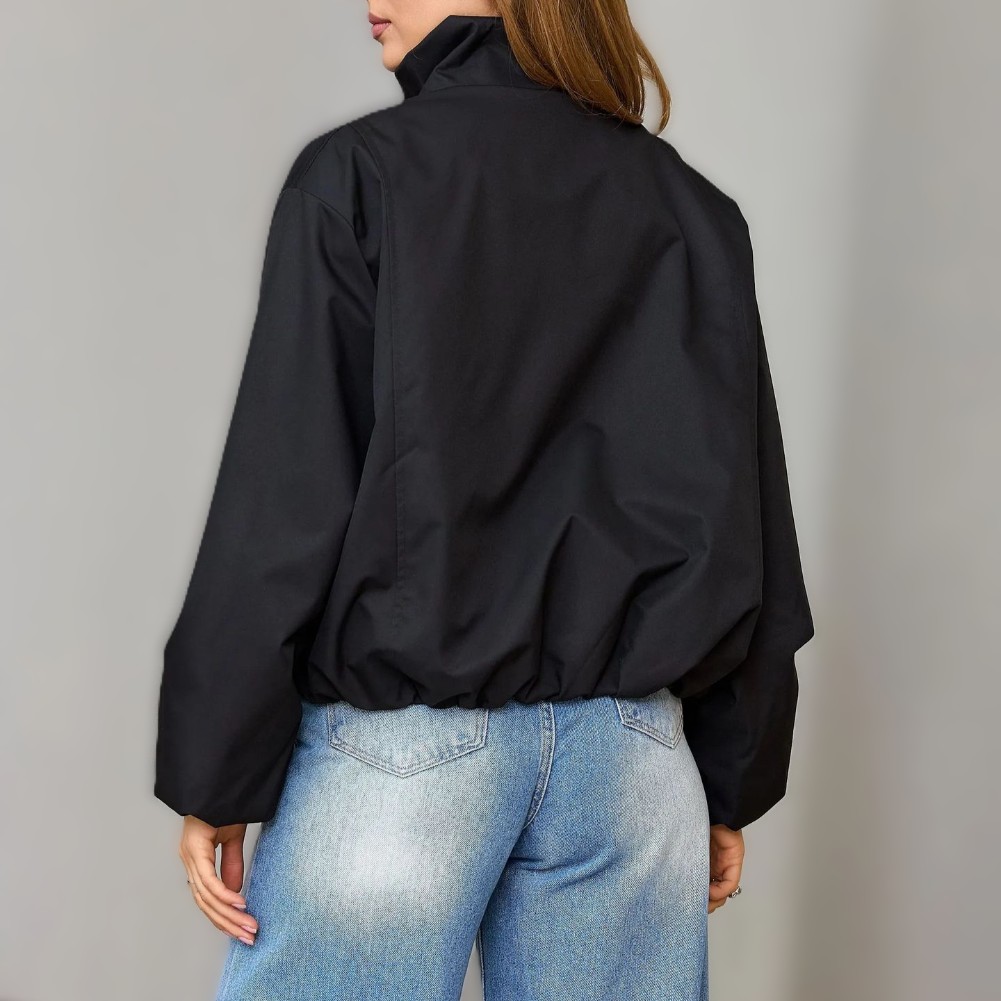 جاكيت نسائي كاجوال بياقة مرتفع - مراجعة Formal Winter Wear Women Jacket وسعره