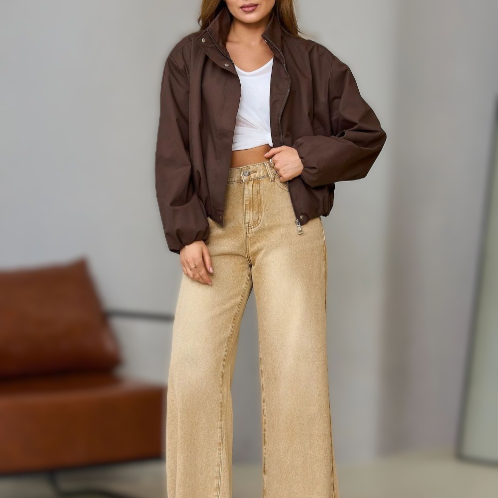 جاكيت نسائي كاجوال بياقة مرتفع - مراجعة Formal Winter Wear Women Jacket وسعره