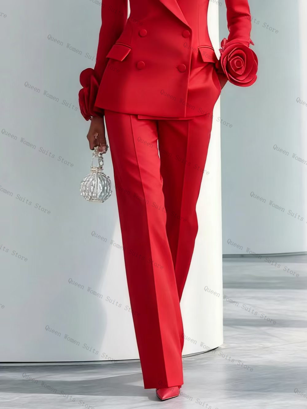 الفاخرة الأحمر المرأة البدلة م - مراجعة Women Formal Wear Coat وسعره
