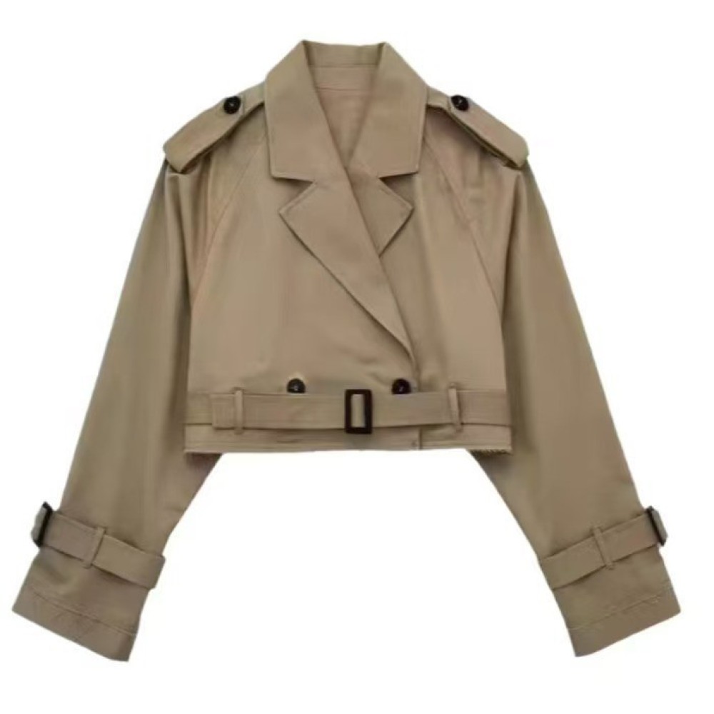 معطف نسائي قصير للخريف والربيع - مراجعة Trench Coat Formal وسعره