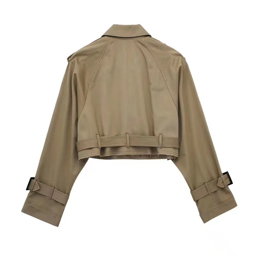 معطف نسائي قصير للخريف والربيع - مراجعة Trench Coat Formal وسعره