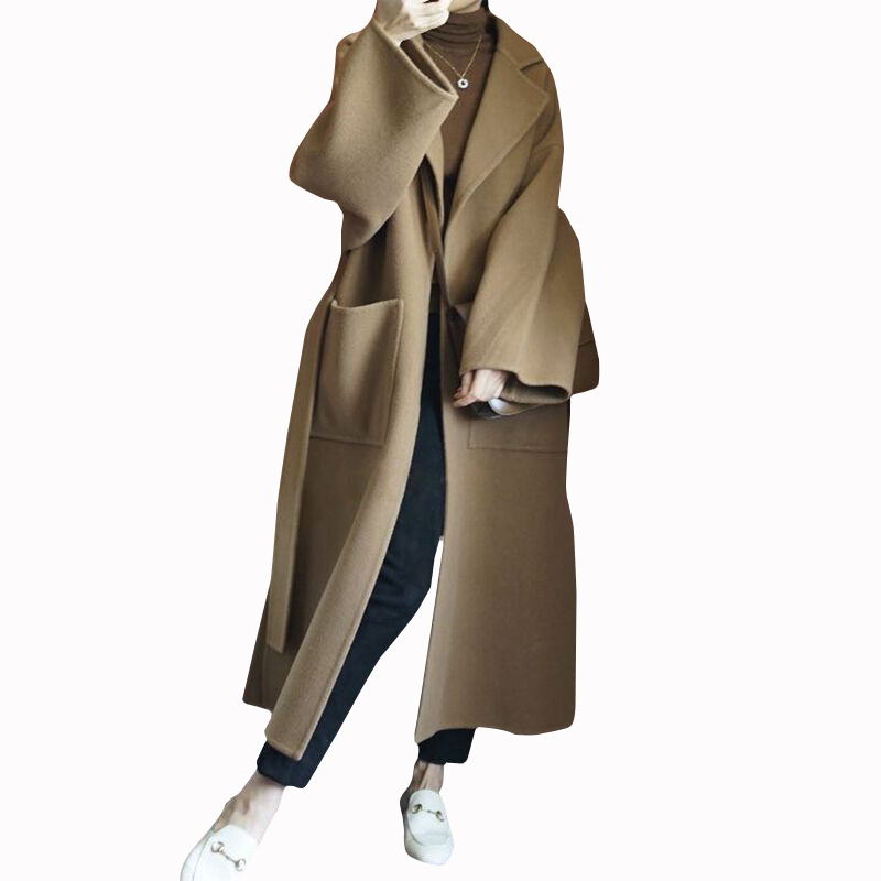معطف نسائي أنيق طويل مصنوع من  - مراجعة Women Formal Wear Coat وسعره