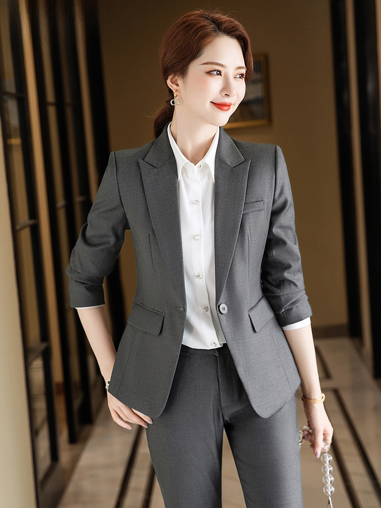 طقم بدلة رمادية للنساء لفصلي ا - مراجعة High End Women'S Formal Wear وسعره