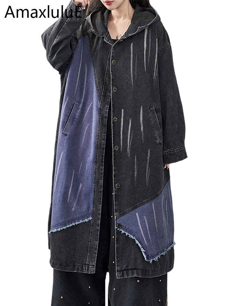 معطف نسائي طويل فضفاض من الدني - مراجعة Trench Coat Formal وسعره