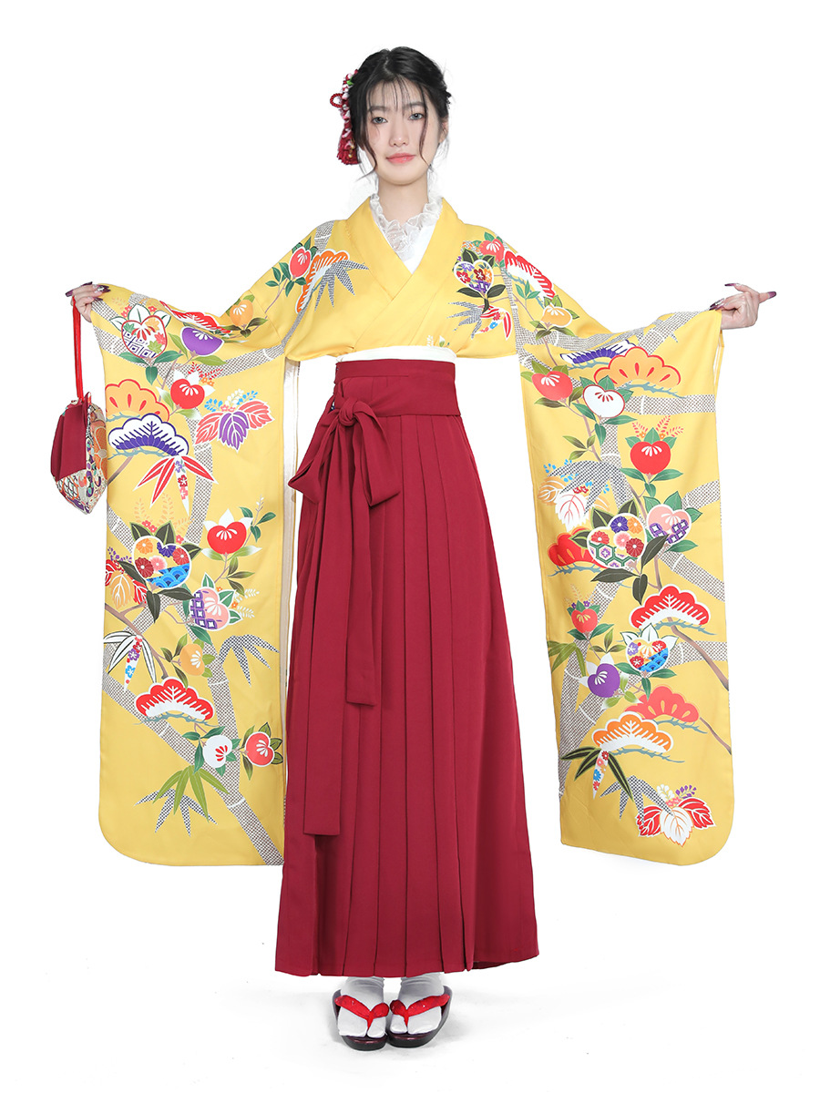 طقم كيمونو ياباني نسائي بأسلوب - مراجعة Japanese Women Formal Wear وسعره