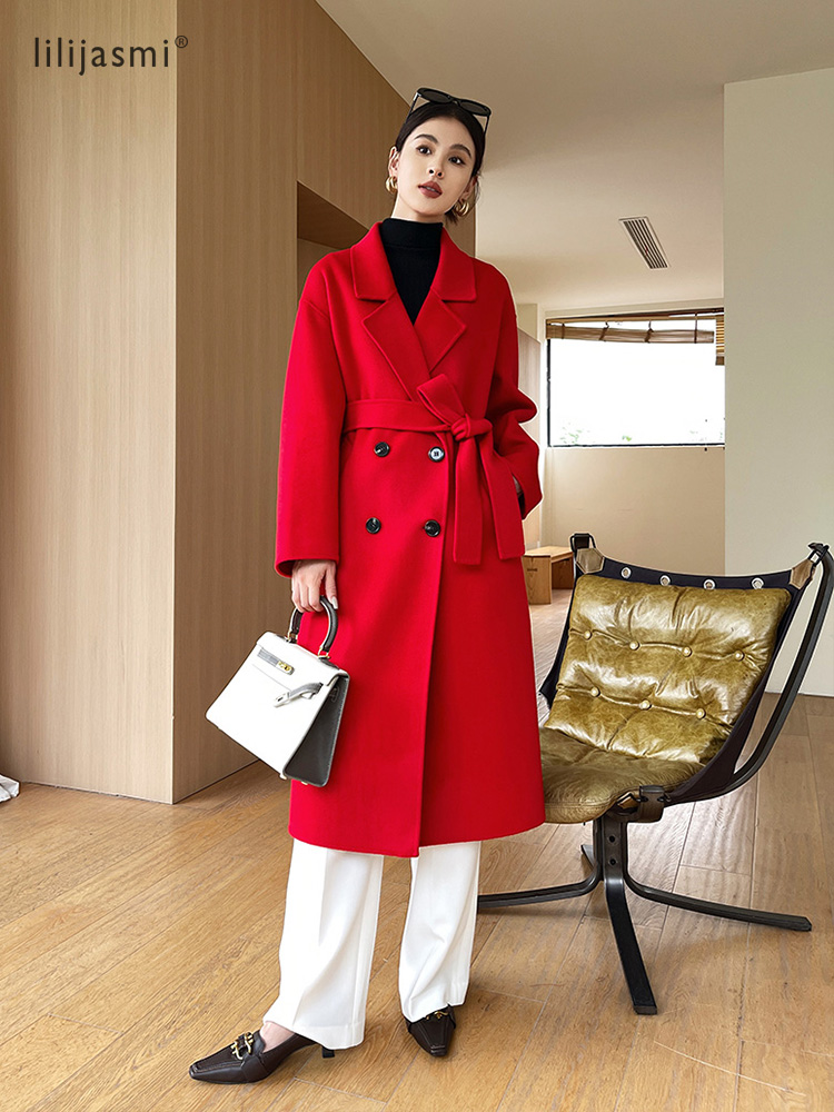 معطف نسائي من الصوف ذو طية صدر - مراجعة Trench Coat Formal وسعره