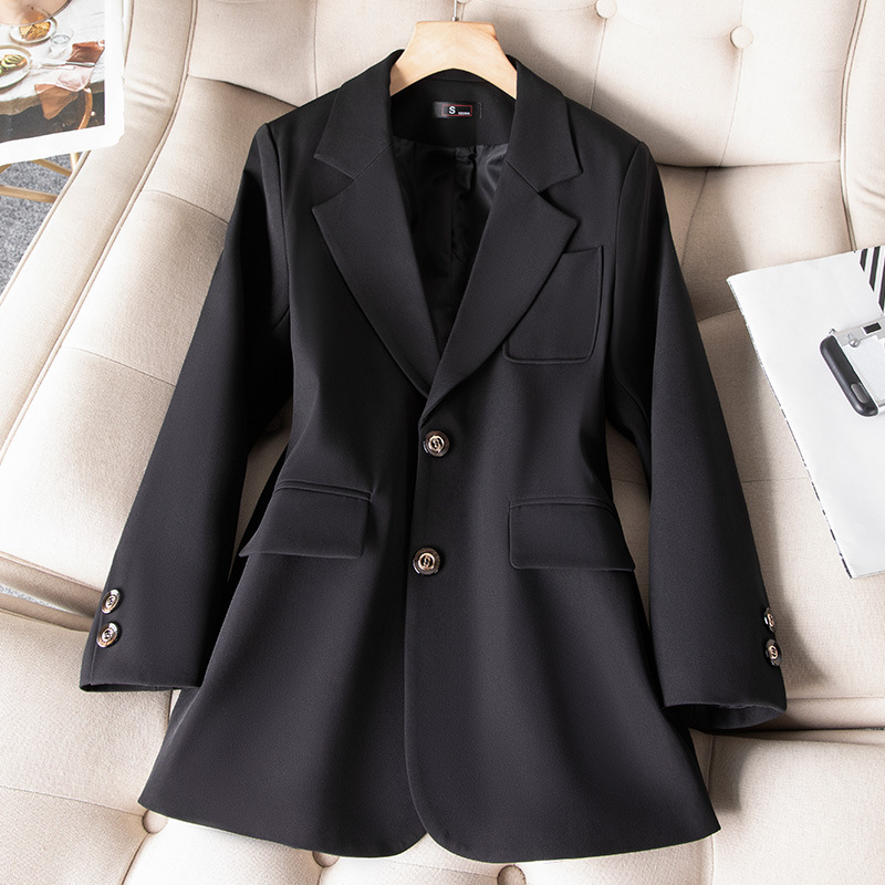 أزرق أسود أخضر المرأة معطف الس - مراجعة Women Formal Wear With Black Blazer وسعره