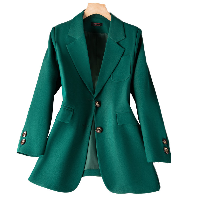 أزرق أسود أخضر المرأة معطف الس - مراجعة Women Formal Wear With Black Blazer وسعره