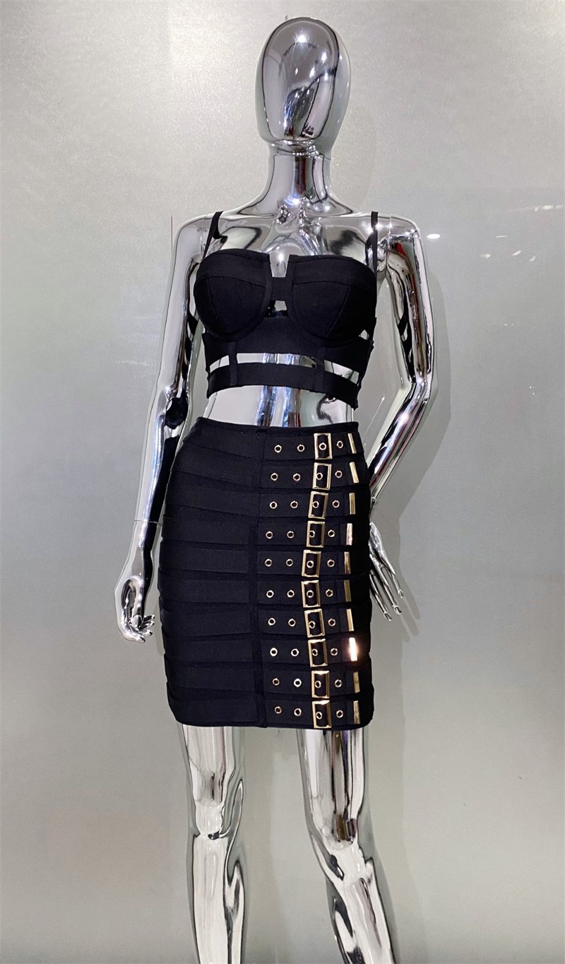 أسود أبيض ضمادة المرأة فستان ا - مراجعة Women Formal Wear Belt وسعره
