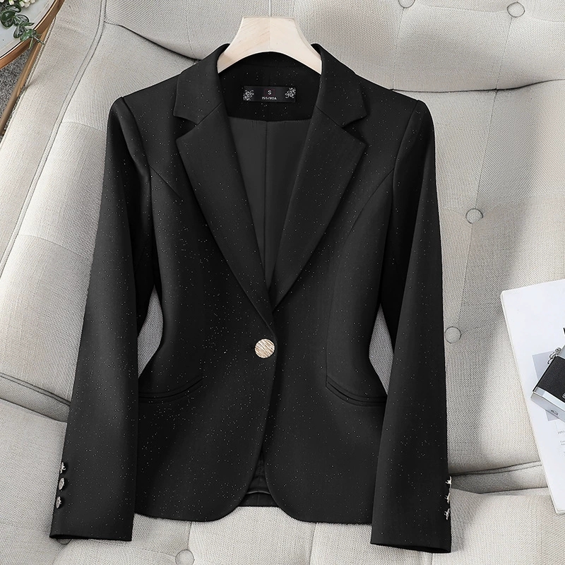 سترة نسائية لربيع وخريف 2025 ل - مراجعة Women Formal Wear With Black Blazer وسعره